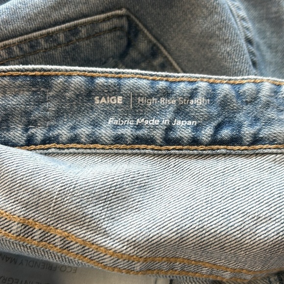 AG Adriano Goldschmied Saige High Rise Straight Leg Jean Medium Wash Sz 31 NEW - Picture 9 of 15